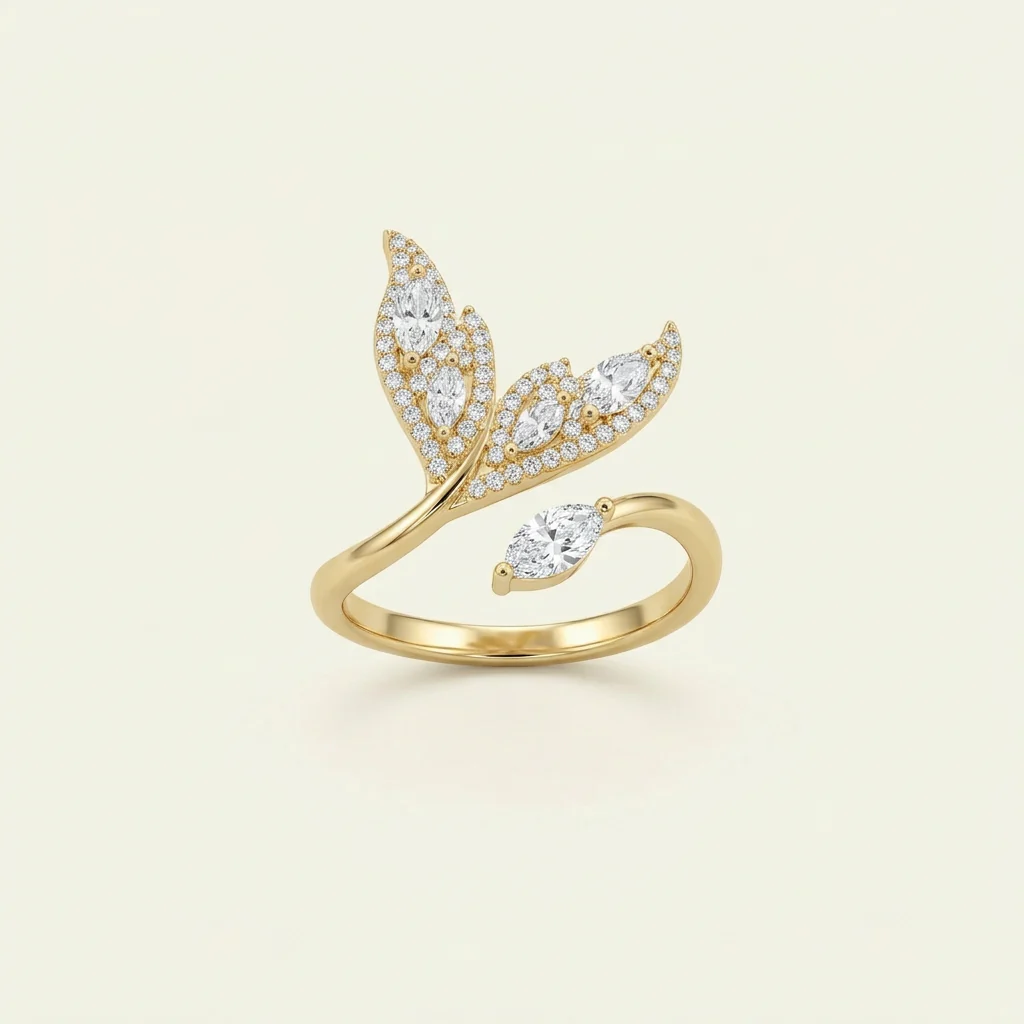 Aerial Ring in gold & silver